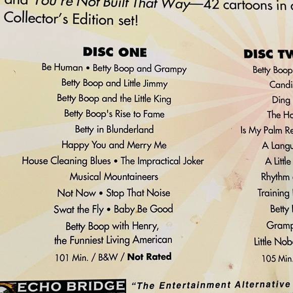 New Mint Condition Betty Boop Dvd Tin Set (1 disc missing) - Picture 8 of 12